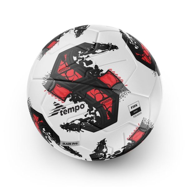 Tembo Blaze Pro Football - International Certified Football - Size 5 - Red & Black