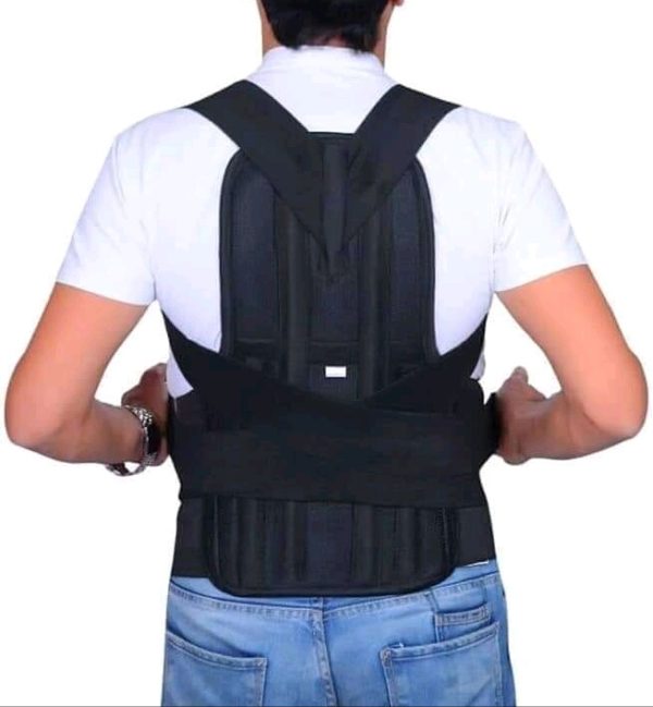 Medical Back Belt 3 in 1 - Back and Shoulder Support Belt - Black