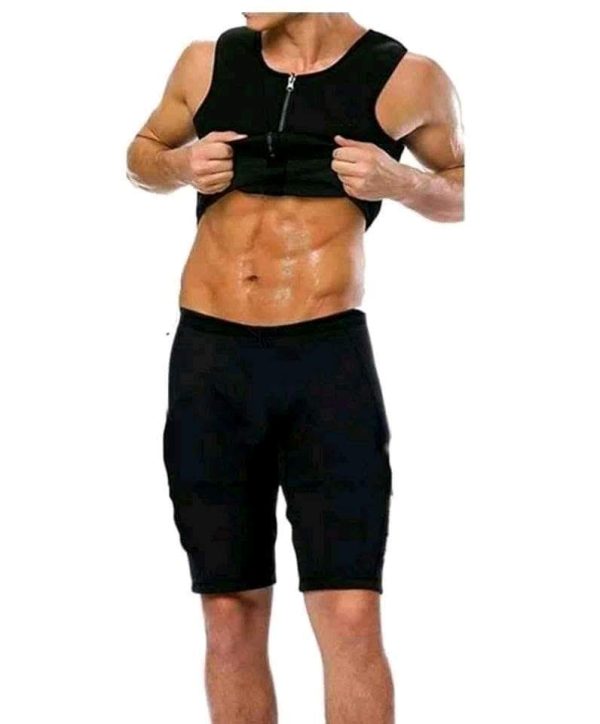Men's Corset Set to Tighten Sagging - Slimming Set to Burn Fat - Black