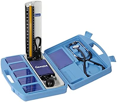 Granzia Mercury Sphygmomanometer - Manual Blood Pressure Monitor with Stethoscope