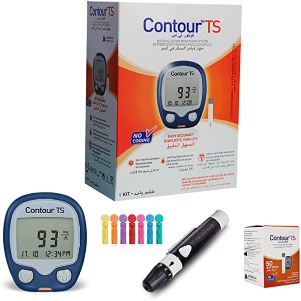 جهاز قياس سكر الدم كونتور تي اس - جهاز تحليل سكر ديجيتال