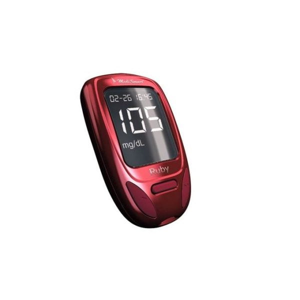 جهاز قياس سكر: جهاز سكر ميدي سمارت من روبي - جهاز قياس السكر الدم - 50 شريط