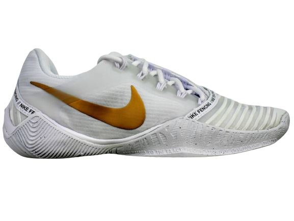 Nike Ballestra White-Gold (107) - Fencing Shoes Absolute | Champions Store